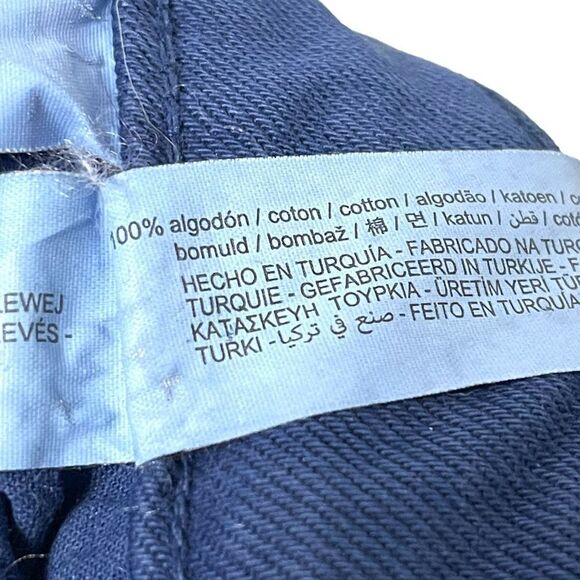 ZARA Women’s True Blue Super High Rise Rigid Straight Fit Jeans 8 - Picture 6 of 7